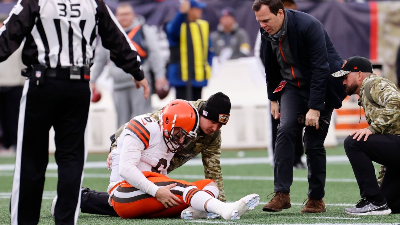 Cleveland Browns QB Baker Mayfield says it's the 'most beat up' he's been in his..