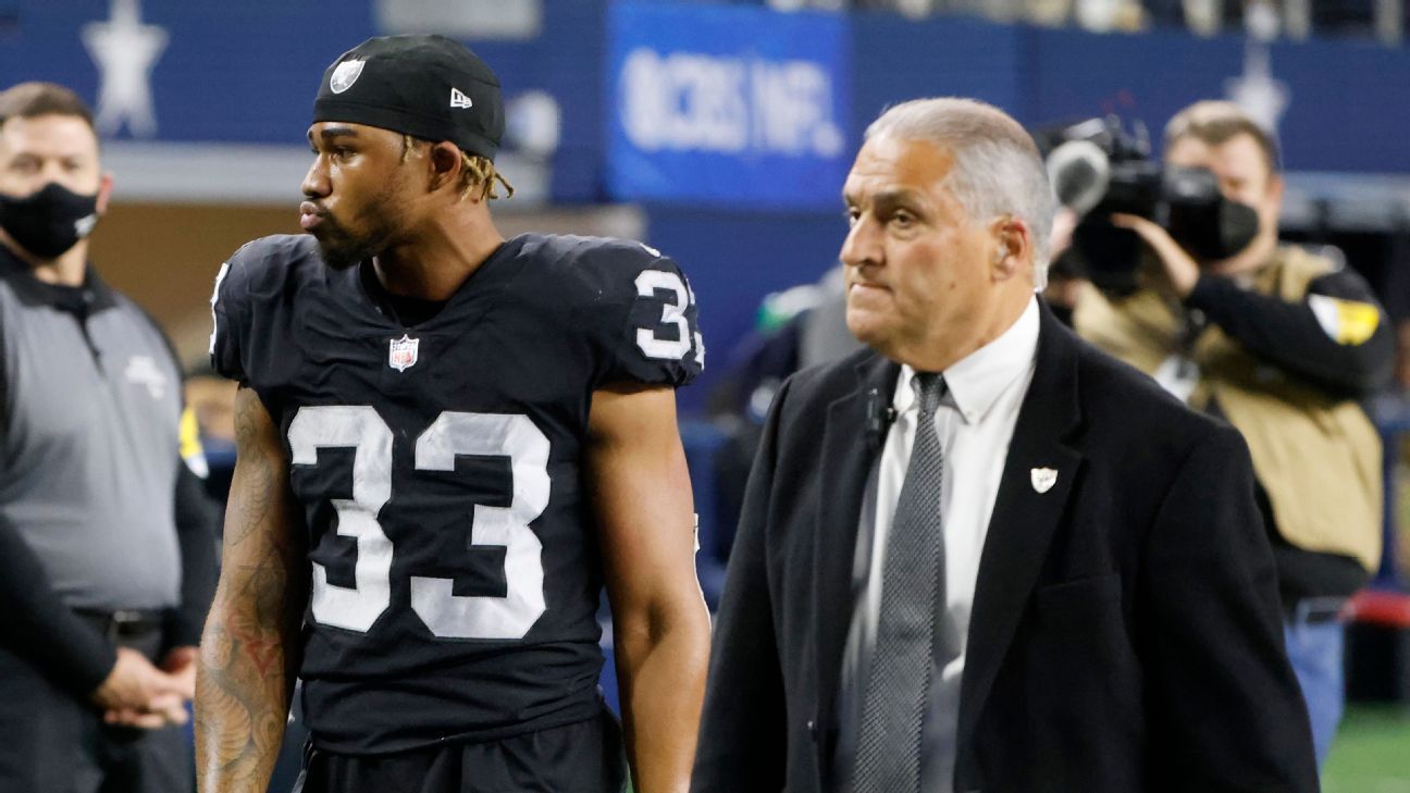 Dallas Cowboys' Kelvin Joseph, Las Vegas Raiders' Roderic Teamer ejected from Thanksgiving game after sideline scuffle