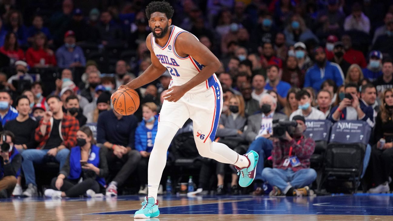 Joel Embiid returns from 9-game absence, scores 42 points in 2OT loss to Timberwolves