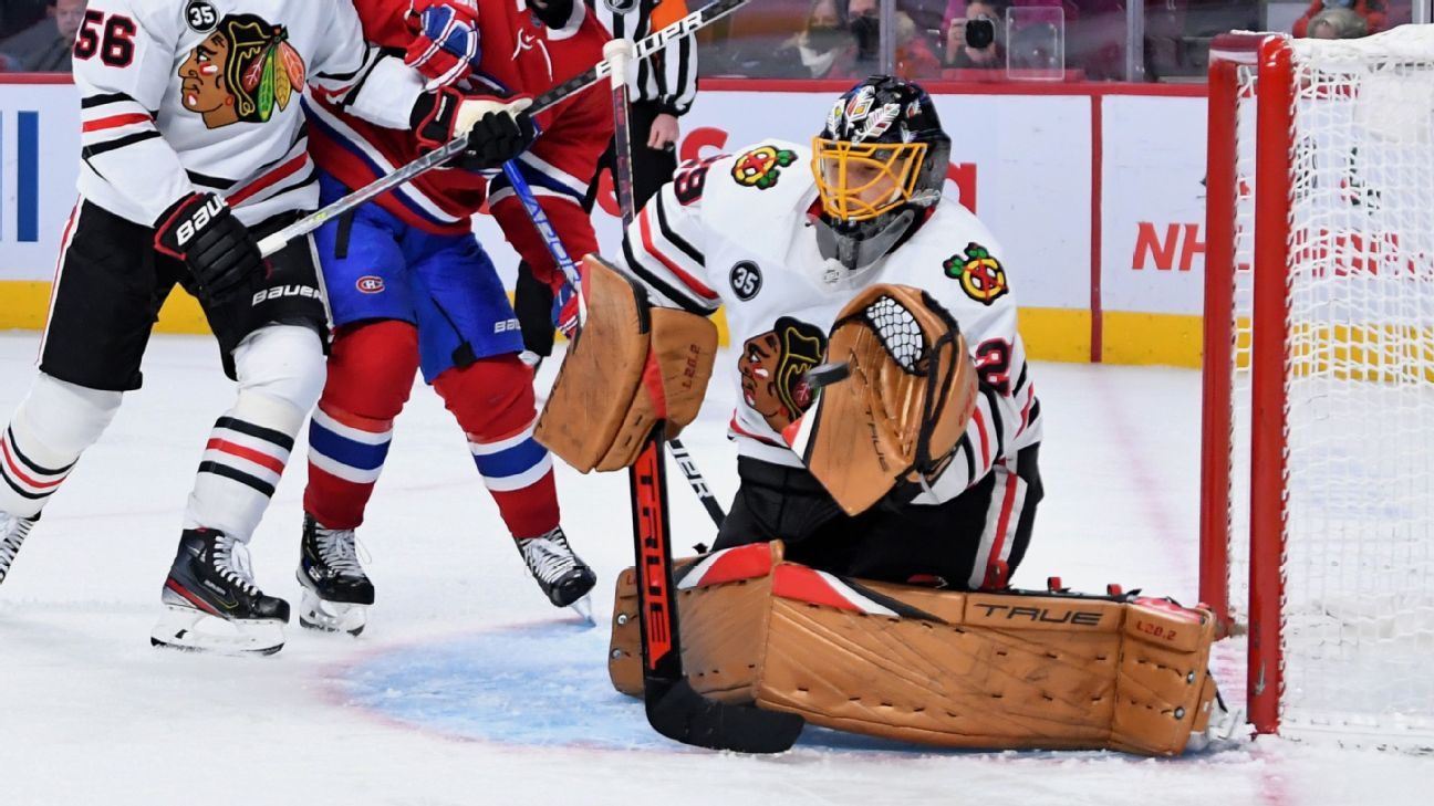 Marc-Andre Fleury Game Worn 500 Career Wins Chicago Blackhawks Jersey  Photomatched & Team COA Signed