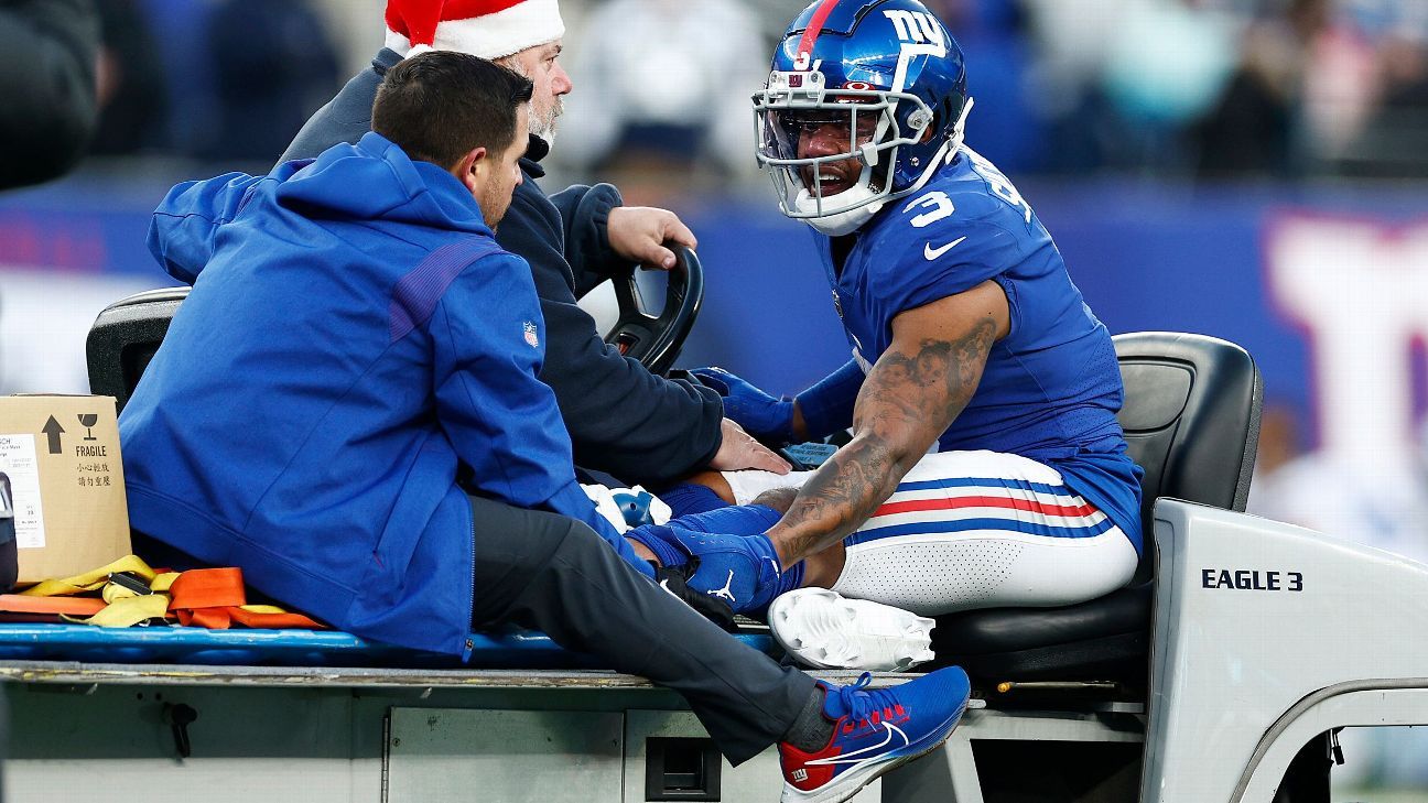 New York Giants' Sterling Shepard suffers season-ending torn