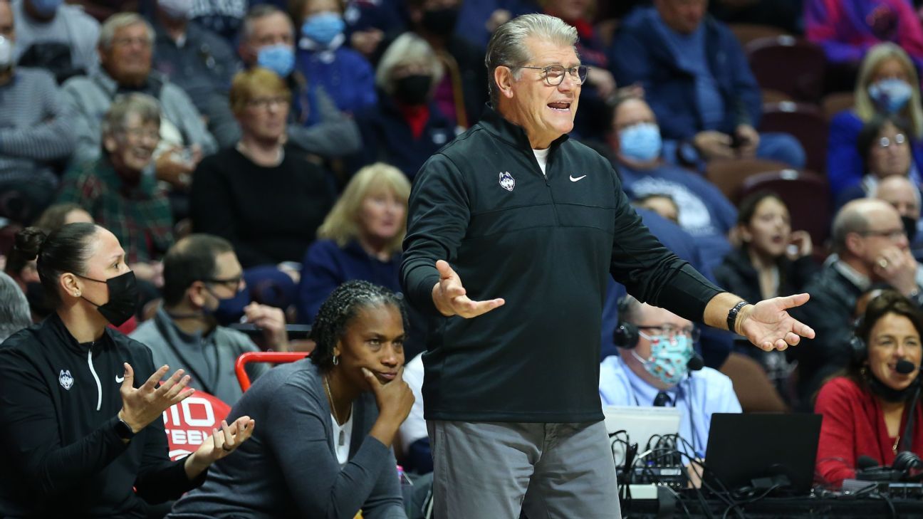 UConn out of women's basketball AP top 10 for 1st time in 16 years