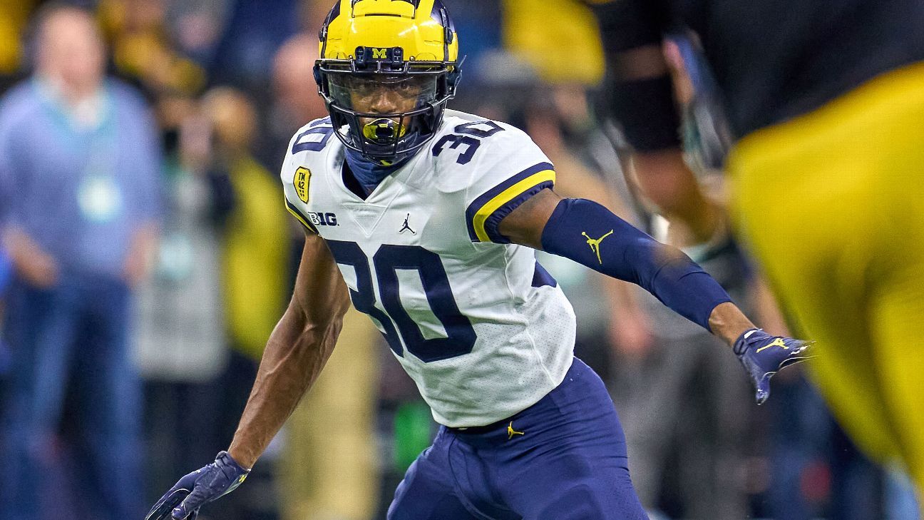 Michigan Wolverines’ Daxton Hill questionable for College Football Playoff semifinal at Orange Bowl – ESPN