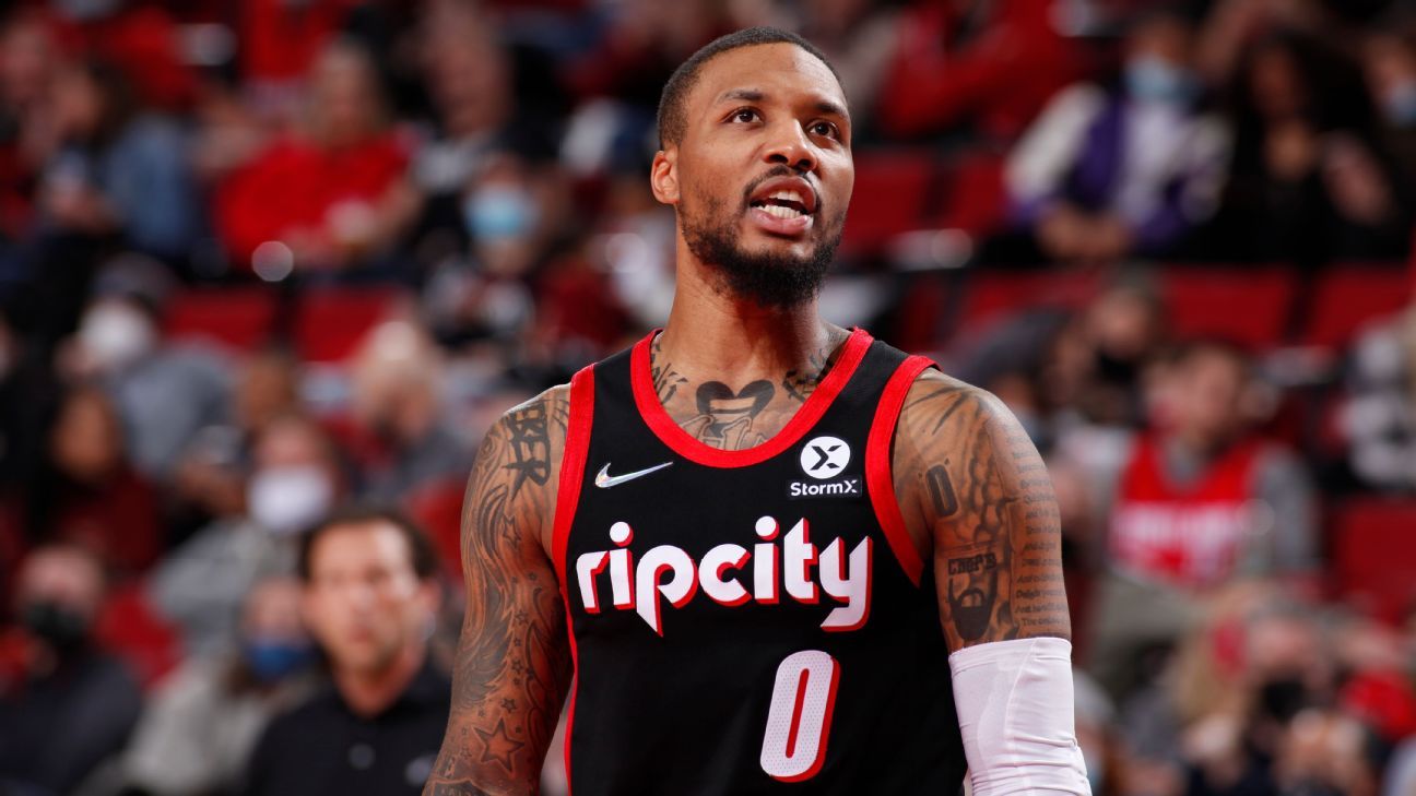 Trail Blazers' Damian Lillard Among Top 10 in NBA Jersey Sales