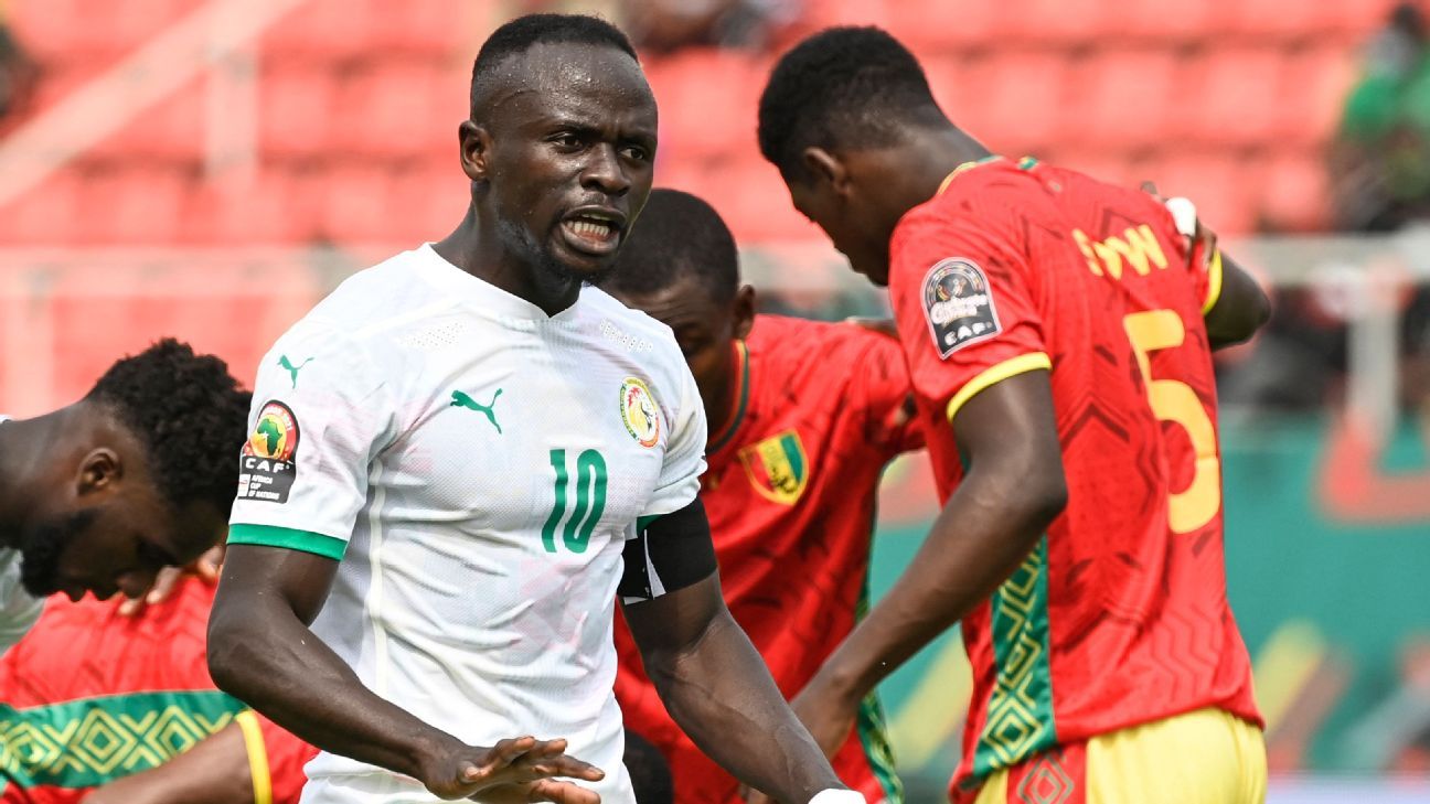 Mané passa em branco, e Senegal empata com Guiné