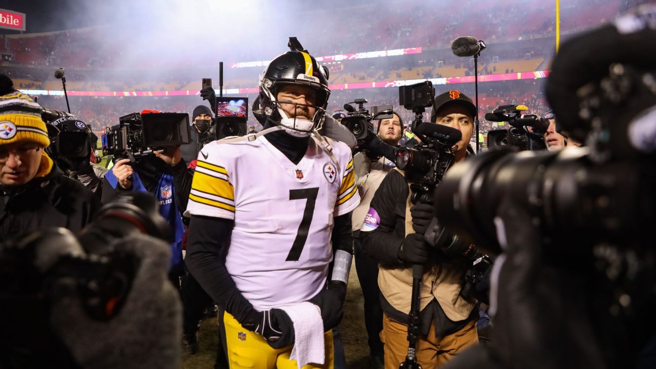 QB Ben Roethlisberger reflects on Pittsburgh Steelers legacy, looks forward  to next chapter after season ends in wild-card loss to Kansas City Chiefs -  ESPN