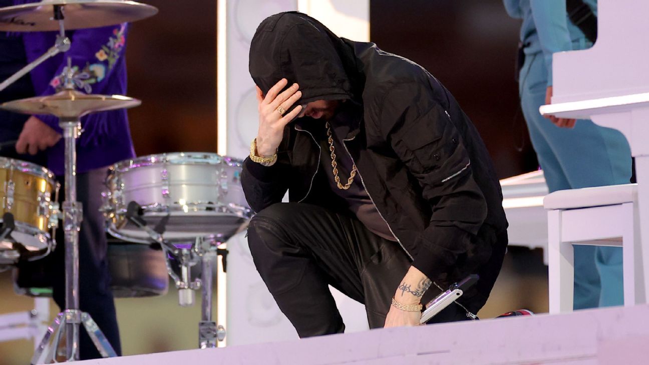 NFL says it was aware Eminem would kneel during Super Bowl LVI halftime