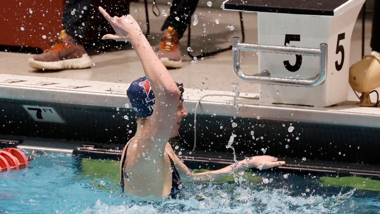 Penn Quakers swimmer Lia Thomas wins 100-yard freestyle, ends with 4 titles at I..
