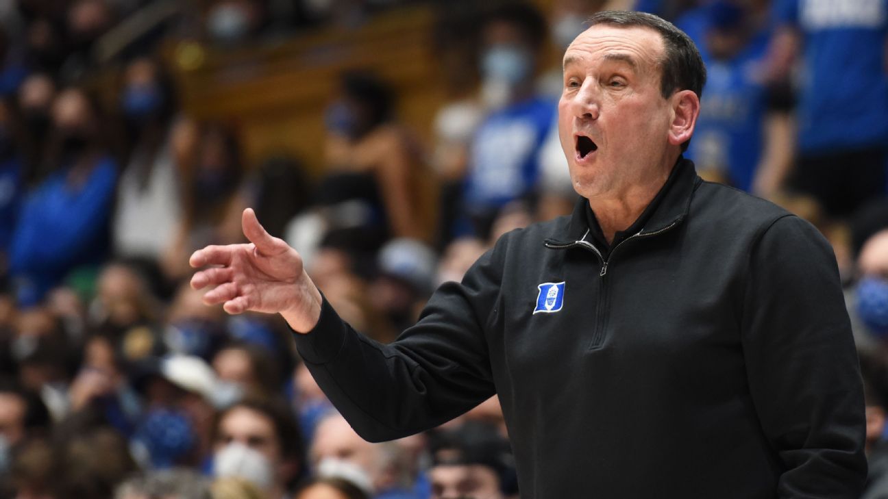 Duke Blue Devils coach Mike Krzyzewski says 'exhaustion' led to early exit Tuesd..