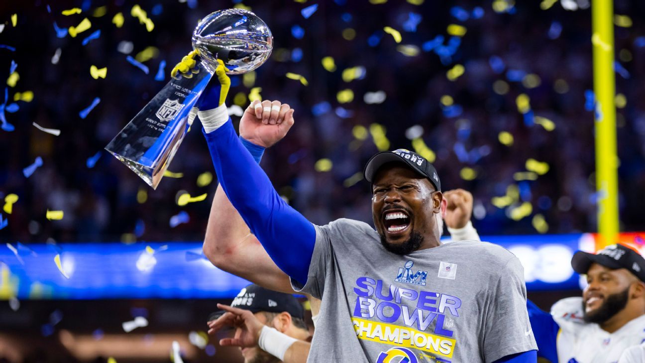 Von Miller brings Super Bowl trophy to motivate Bills