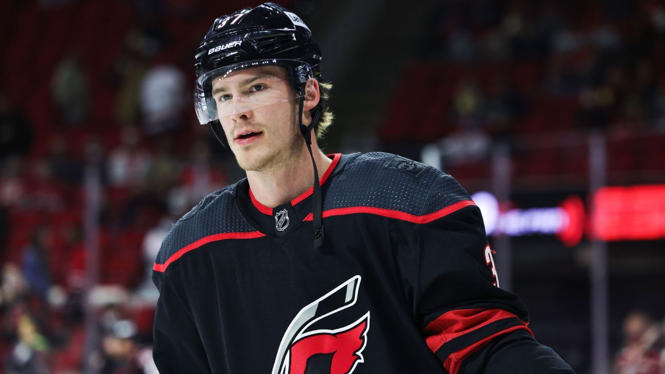 Svechnikov can only watch as Hurricanes open NHL playoffs