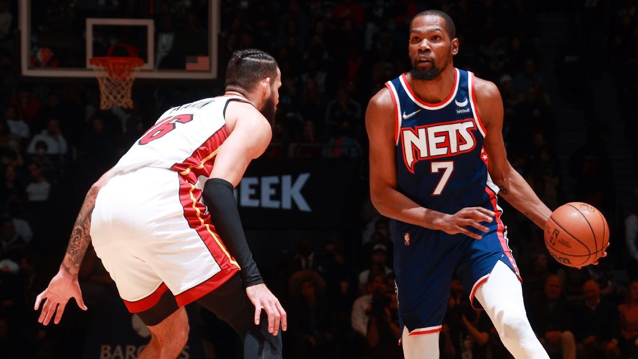 Kevin Durant scores 31 points in return to Brooklyn Nets lineup, but not enough ..