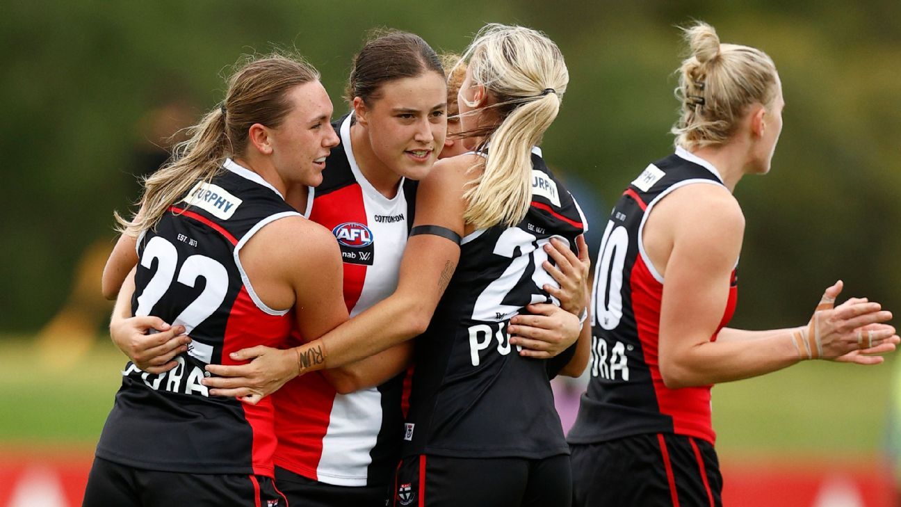 AFLW Round 9 St Kilda Saints beat Geelong Cats for successive AFLW wins ...