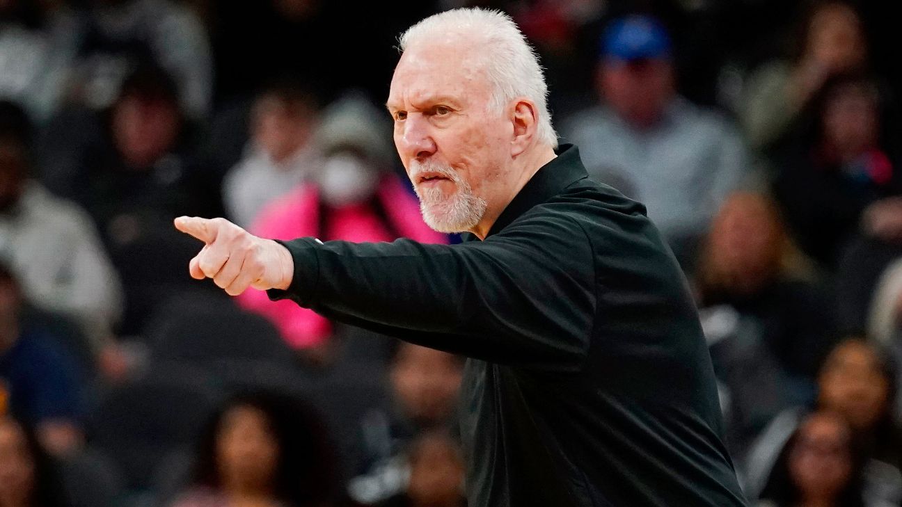 San Antonio Spurs to sell 1336 NFTs for charity in honor of Gregg Popovich becoming NBA’s all-time winningest coach – ESPN