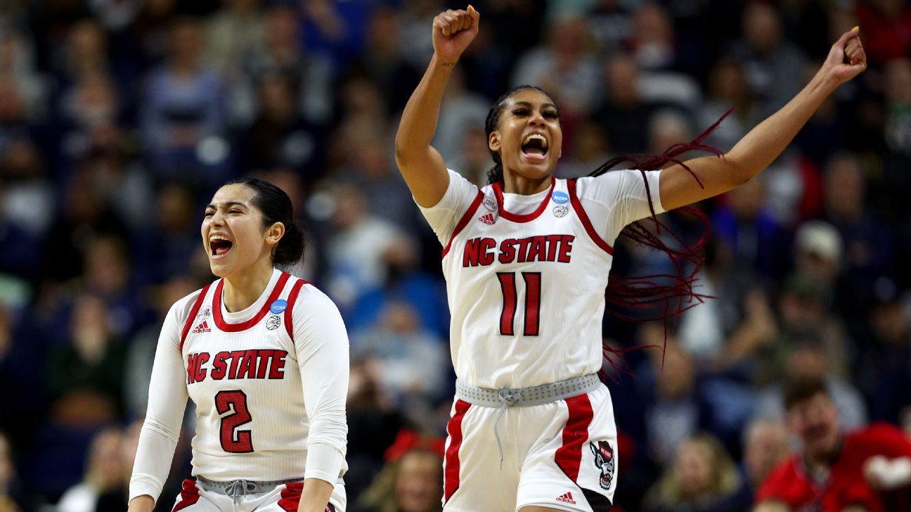 NC State Wolfpack prepping to face UConn on Huskies' 'home' turf for berth in NC..