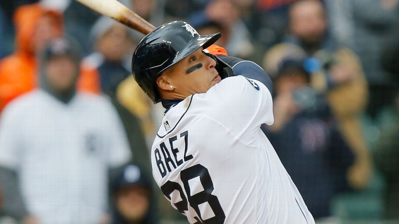 Javier Baez's dramatic walk-off hit delivers Detroit Tigers 5-4 win over Chicago..