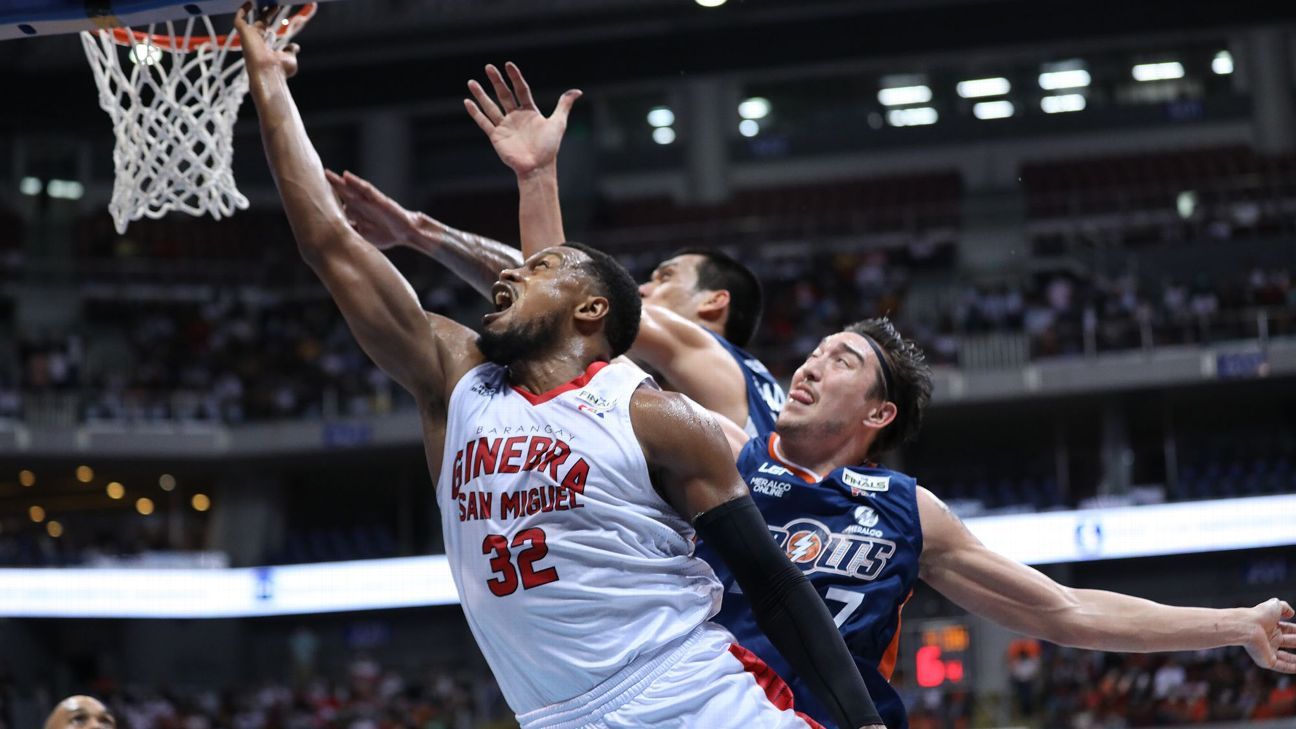 Justin Brownlee's huge play seals Game 2 win for Barangay Ginebra Kings over Meralco Bolts - ESPN