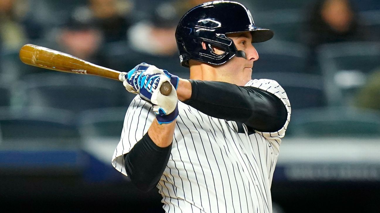 Yankees' Anthony Rizzo scratched as back issues return 