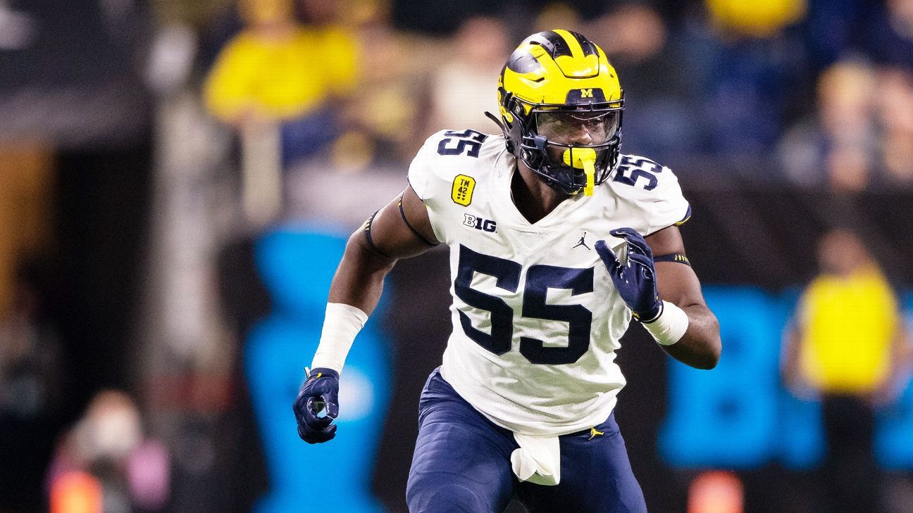 College football: Michigan pass-rusher David Ojabo to enter NFL Draft 