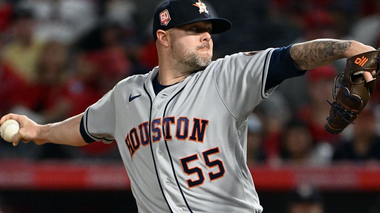Houston Astros place All-Star closer Ryan Pressly on 10-day