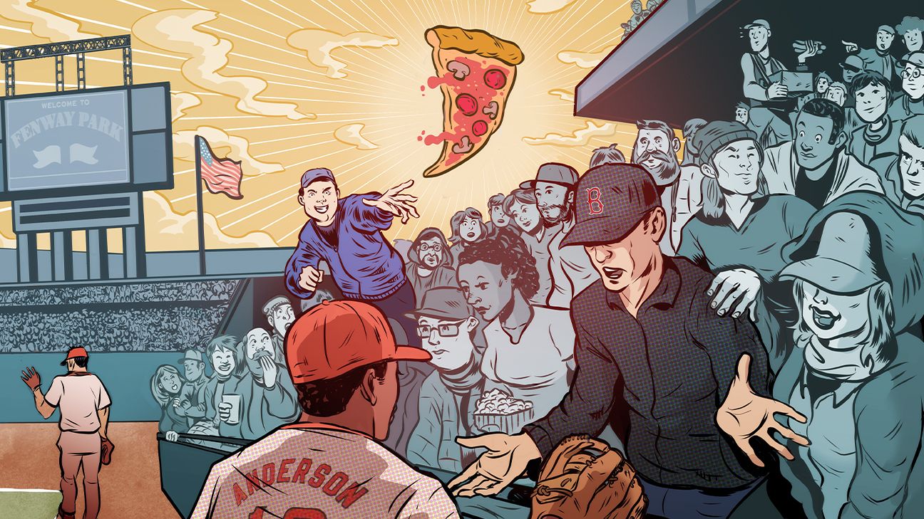 The legend of the Fenway Pizza Chucker