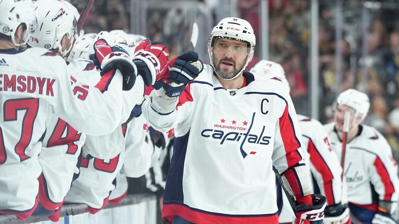 Washington Capitals' Alex Ovechkin oldest player to score 50 goals with record-t..