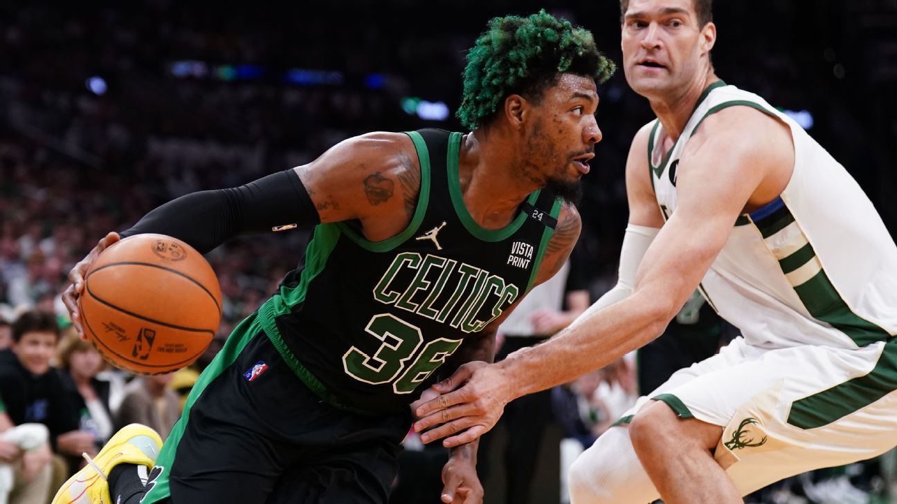 Marcus Smart Boston Celtics Game-Used #36 Kelly Green Jersey vs. Milwaukee  Bucks on May 7