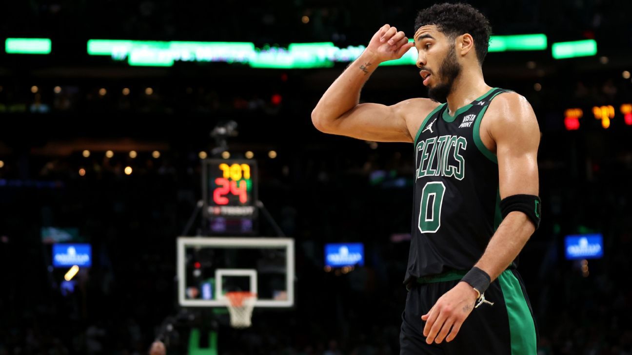 Jayson Tatum Boston Celtics Game-Used #0 White Jersey vs. Miami Heat on May  17 and 19, 2023