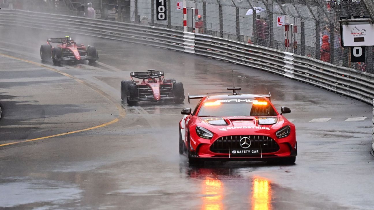 Monaco Grand Prix starts after hour rain delay - ESPN