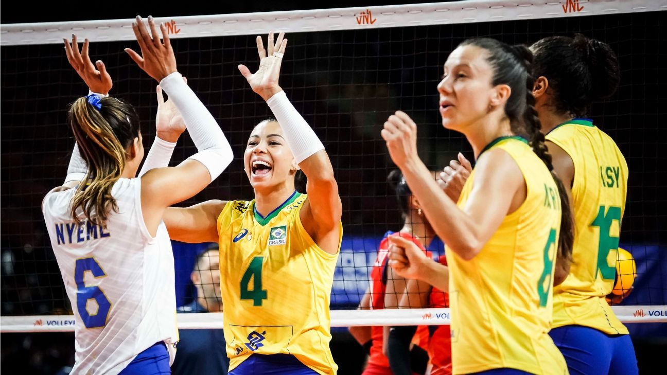 Fracasso no Mundial tira Brasil do topo do ranking do vôlei feminino - ESPN