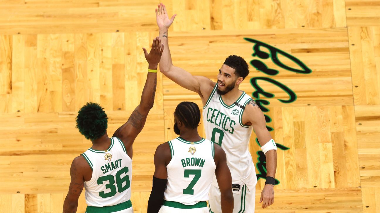 Boston Celtics open with top projected win total for 2022-23 NBA season, followe..