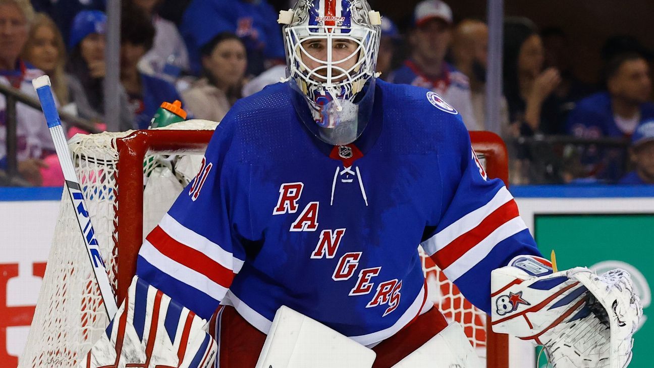 Igor Shesterkin of New York Rangers wins Vezina Trophy as NHL's top goaltender