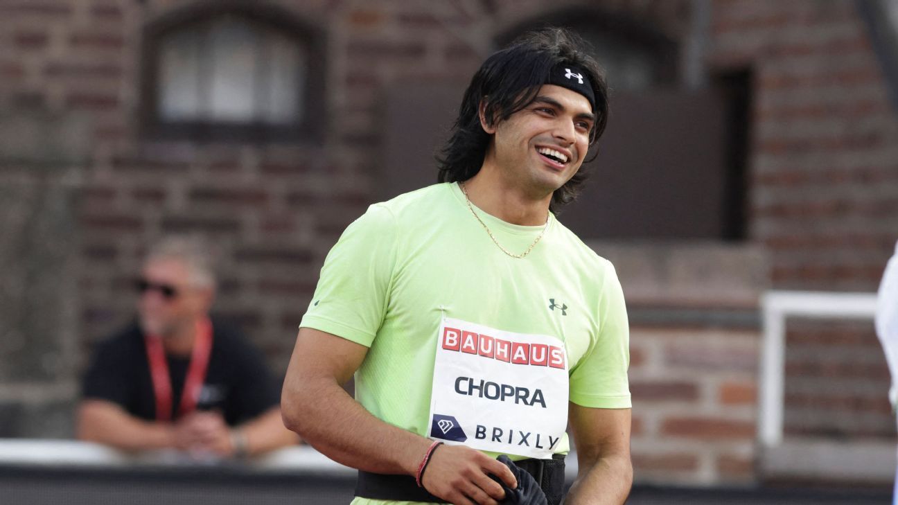 Neeraj Chopra breaks national record again, finishes second at