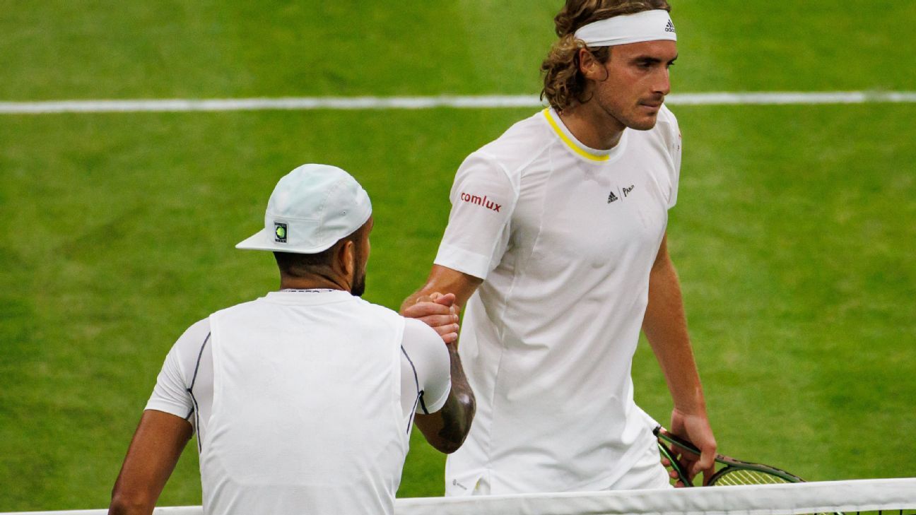 Nick Kyrgios e Stefanos Tsitsipas hanno entrambi avuto un buon pareggio di giornata dopo un’emozionante partita del terzo turno a Wimbledon.