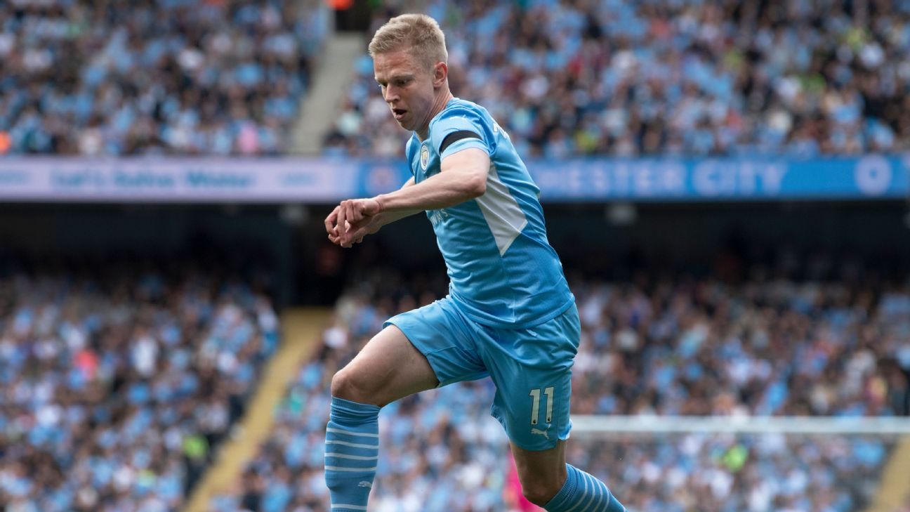 Arsenal plan £30 million swoop for Man City's Oleksandr Zinchenko