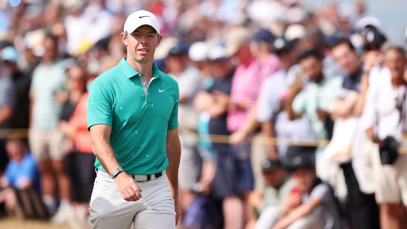 Watch Rory McIlroy make eagle from one of St. Andrews' famous bunkers at The Ope..