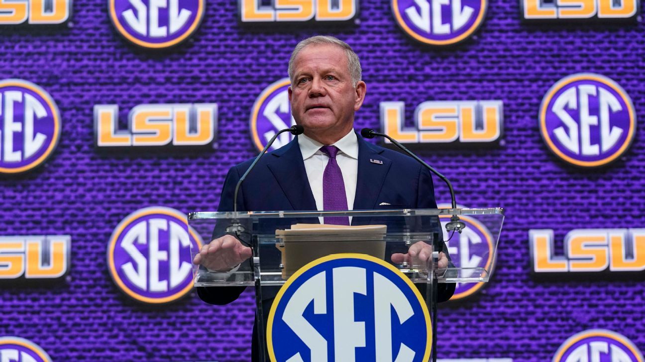 New LSU coach Brian Kelly talks NIL, leaving Notre Dame and favorite Southern cu..