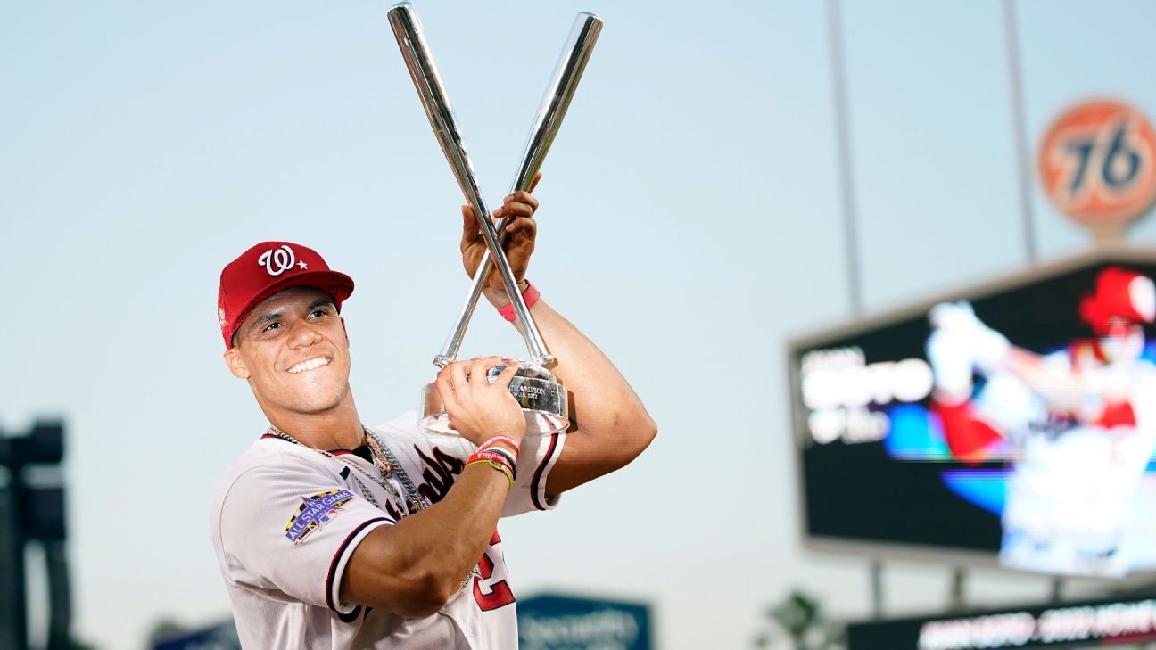 Soto shakes off trade talk, takes HR Derby crown