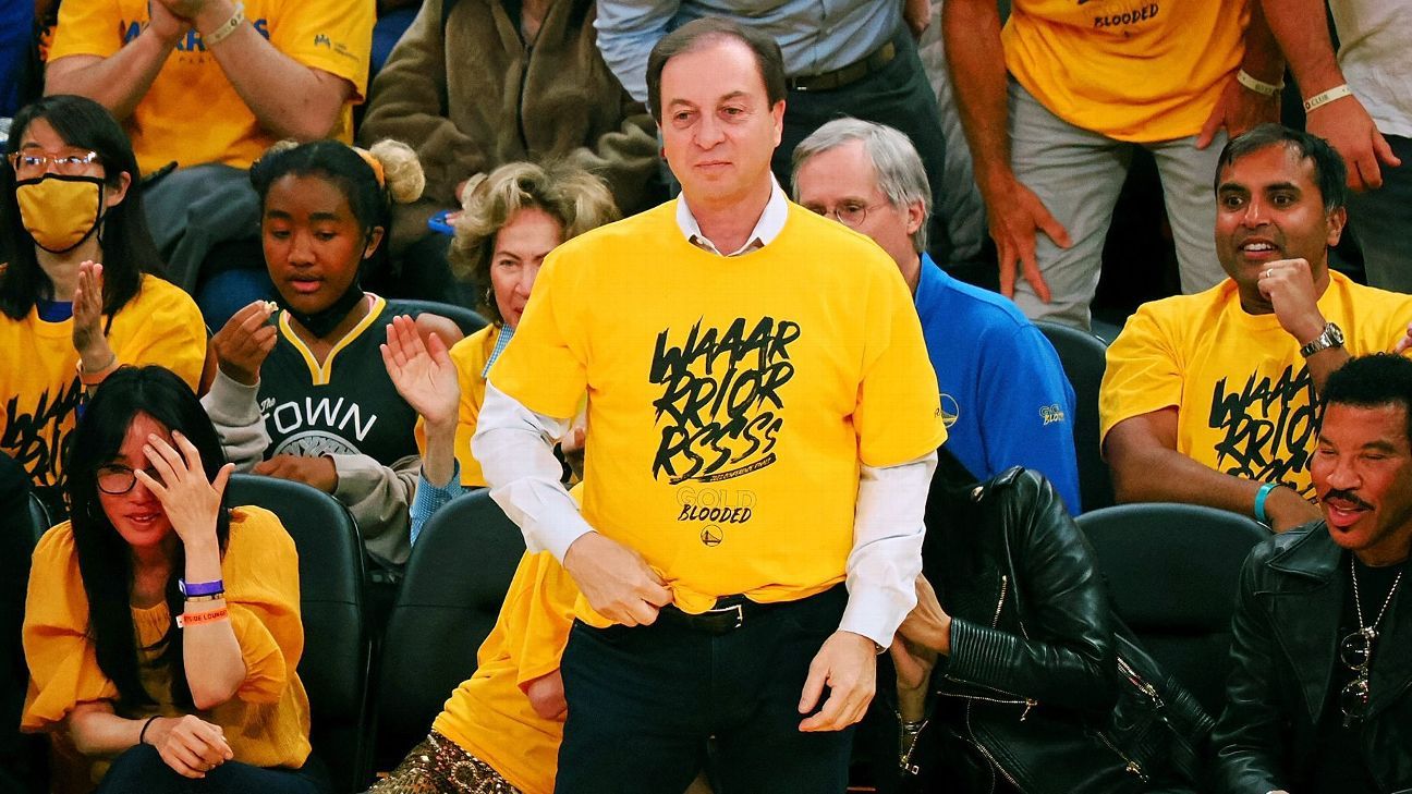 NBA fines Warriors owner Joe Lacob $500,000 for decrying 'unfair' NBA luxury tax