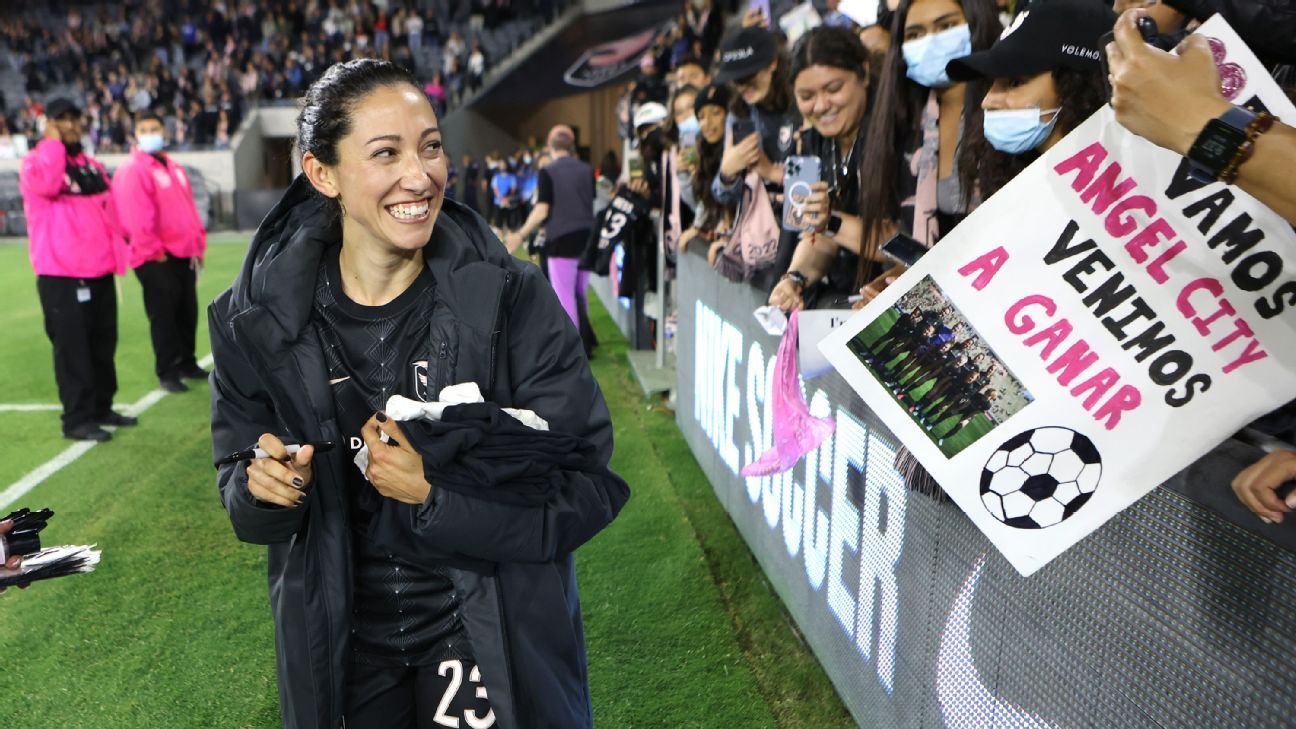 Christen Press joined Angel City when it launched in 2022 and brought star power to the team, but has played a smaller role this season.
