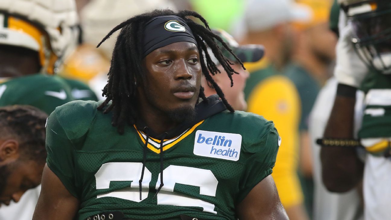 Green Bay, Wisconsin, USA. 28th Nov, 2021. Green Bay Packers free safety  Darnell Savage (26) during the NFL football game between the Los Angeles  Rams and the Green Bay Packers at Lambeau