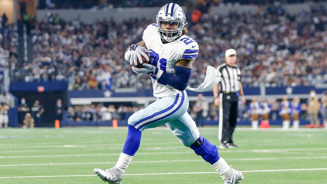 Ezekiel Elliott has knee sprain, uncertain to play vs. Bears