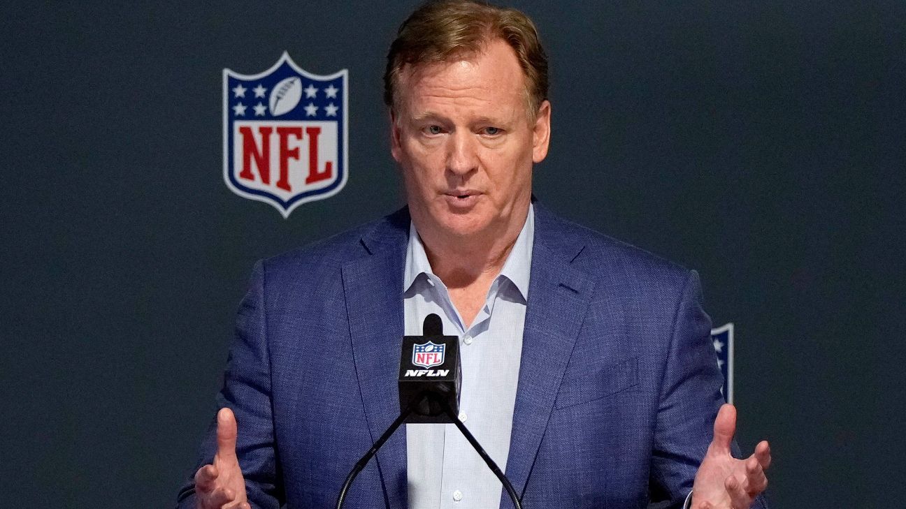 NFL commissioner Roger Goodell says evidence calls for at least full-year suspen..