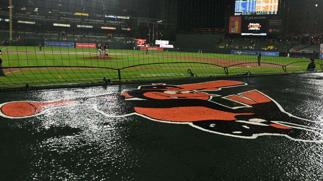 Blue Jays' pennant hopes delayed by rain in Baltimore