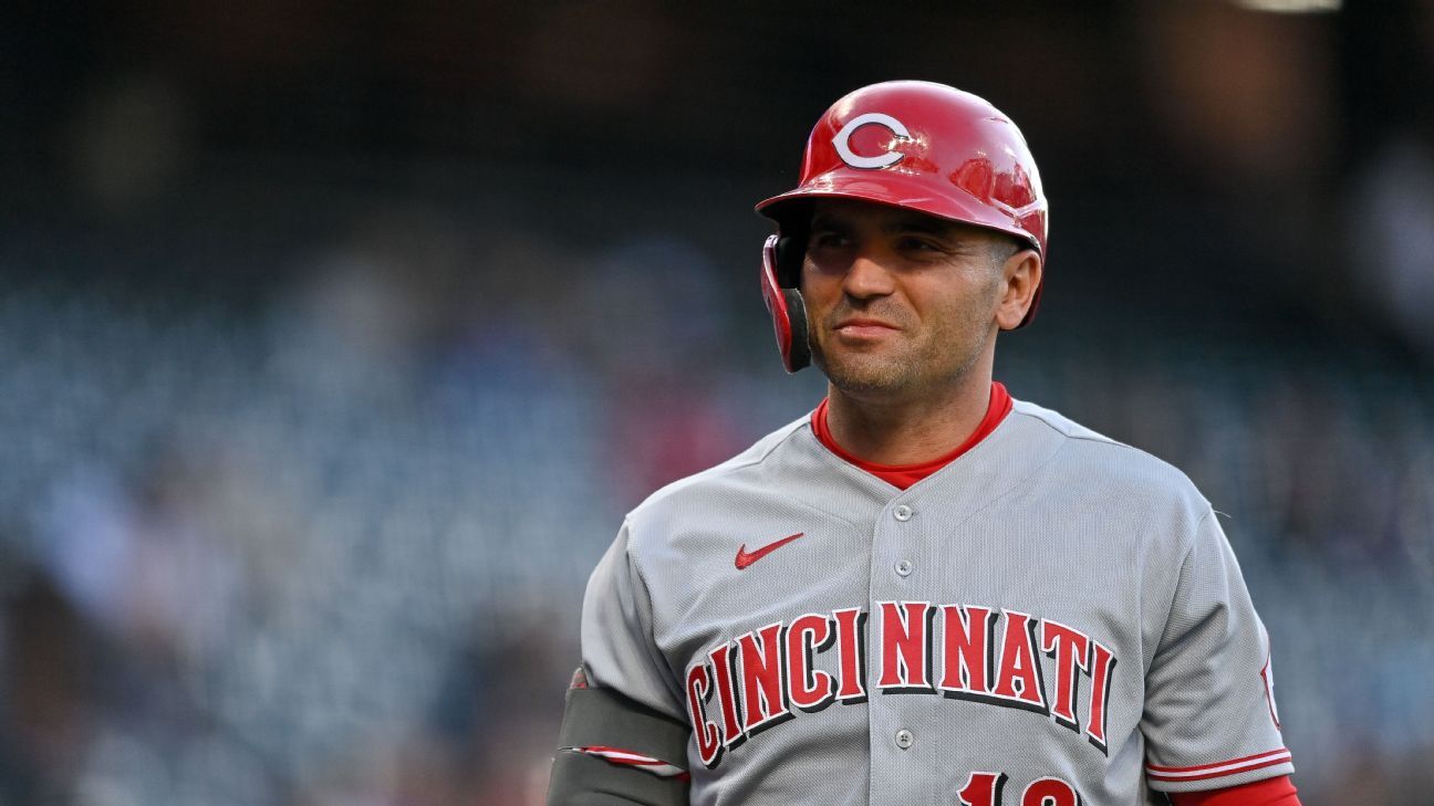 Cincinnati Reds infielder Joey Votto recalls his father and childhood ahead of the Field of Dreams game