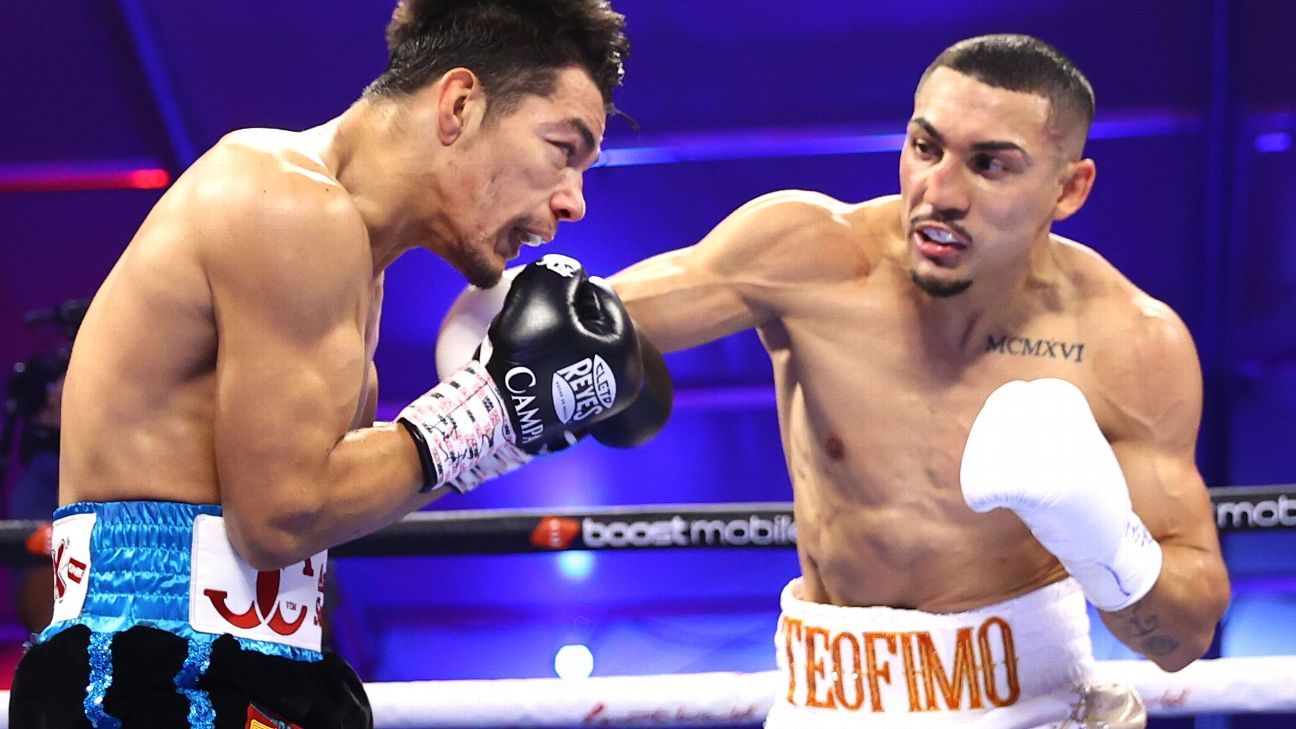 Teofimo Lopez posts seventh-round TKO of Pedro Campa, rebounds from first pro de..