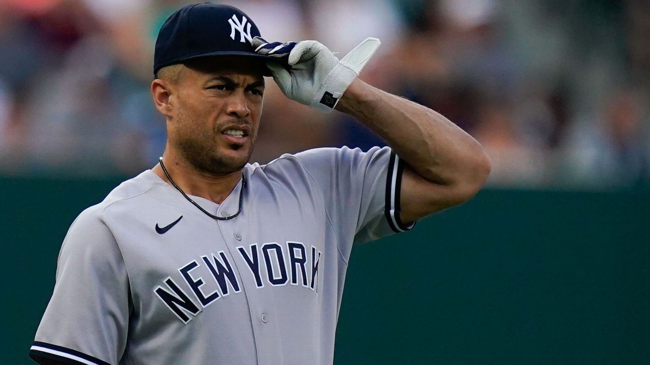 New York Yankees' Giancarlo Stanton poised to go on rehab assignment this weeken..