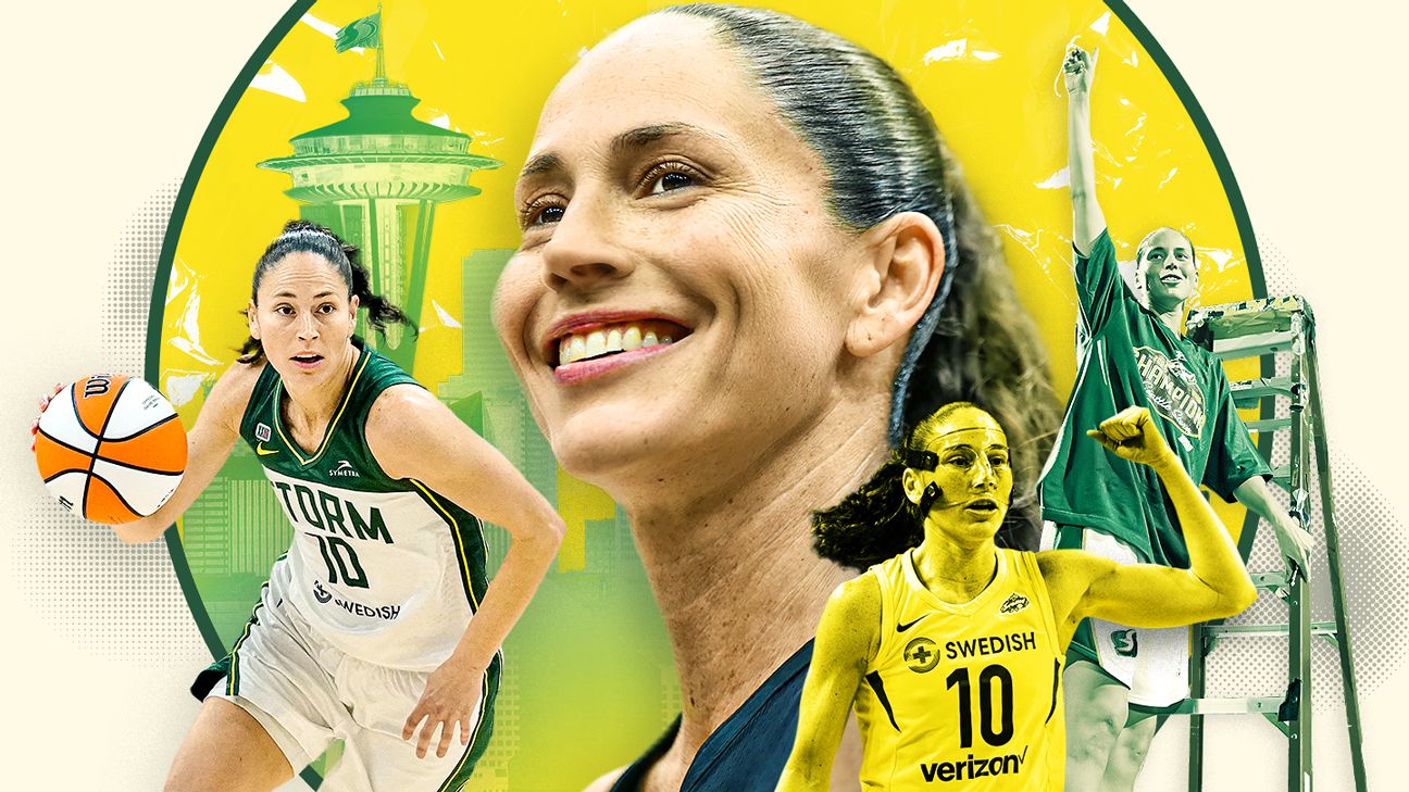 Seattle Storm guard Sue Bird drives the ball down court against