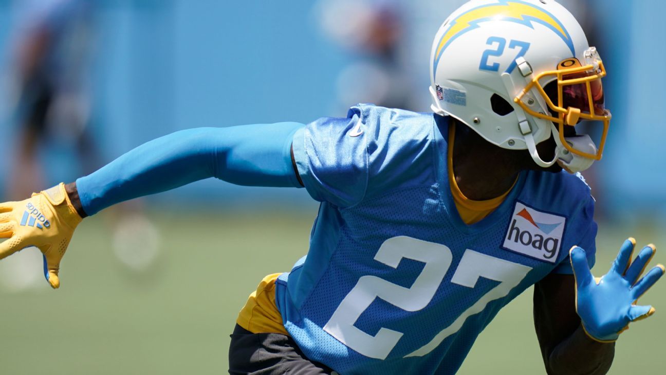 Ankle surgery to sideline Los Angeles Chargers cornerback J.C. Jackson approxima..