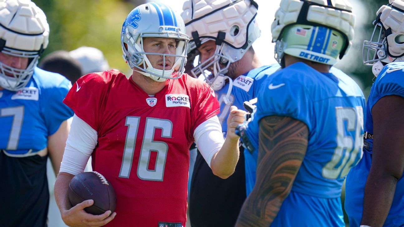 Lions shuffle around Jared Goff backups after 53-man roster cuts